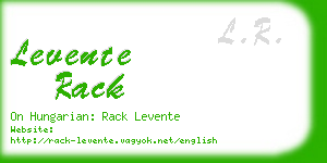 levente rack business card